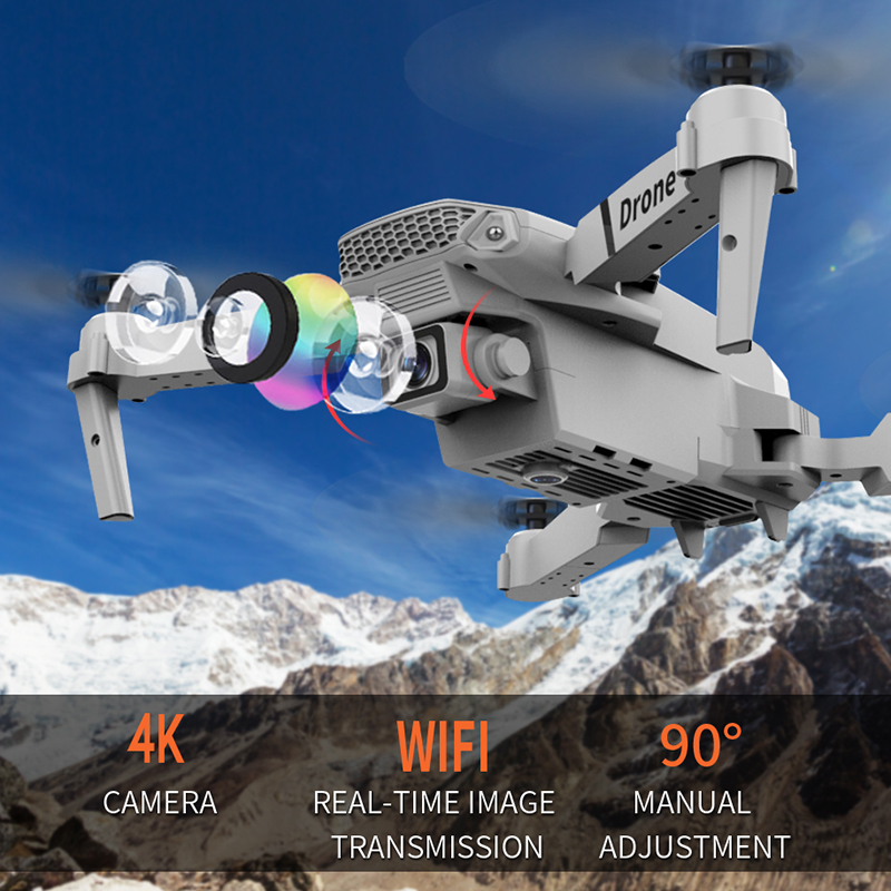 Dron Portátil E88 PRO con Marc - Eachine Drone E58 reseña y precio