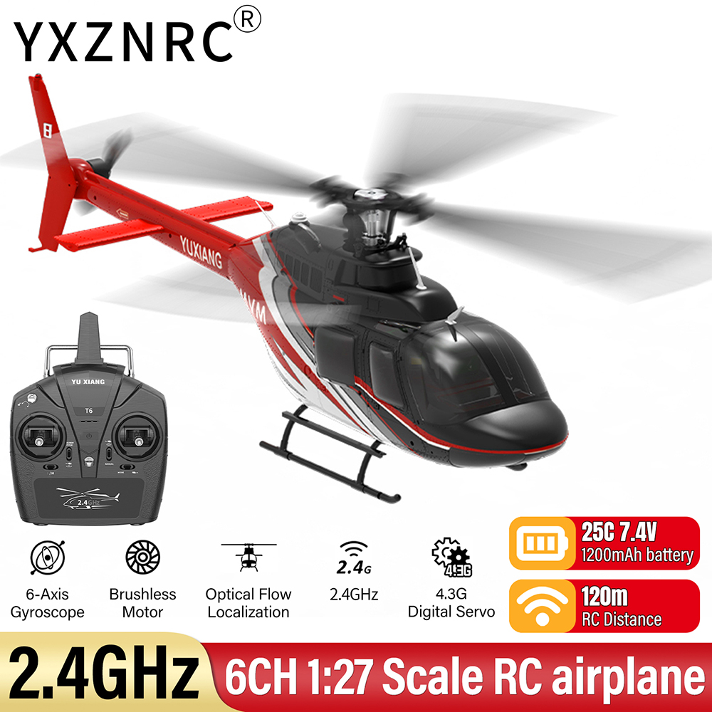 Avión RC YU XIANG 2.4G 6CH, He - Rc Helicopter Gyro reseña y precio