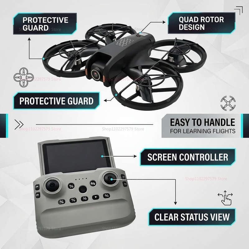Nuevo Mini Dron M5 2026 con Cá - Rc Helicopter Gyro reseña y precio