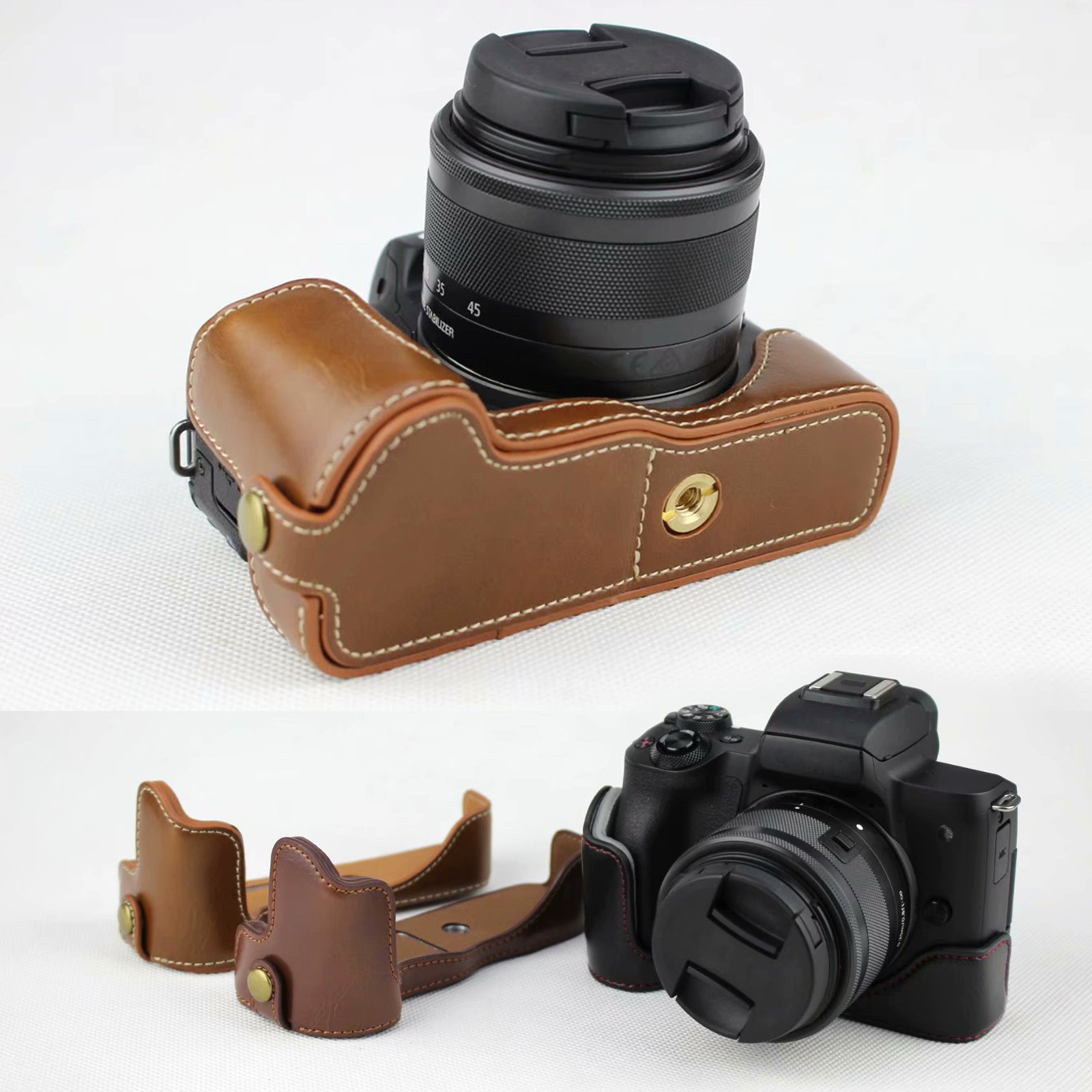 Funda protectora de cuero para - Canon Camera Eos M50 Mark Ii reseña y precio